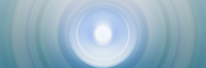 Blue abstract background. Divergent circles. Circle in center of background.