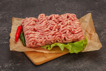 Raw Minced pork meat for cooking