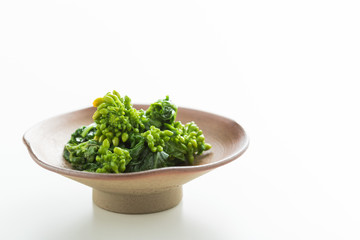 春野菜のなばなと胡麻油の和え物