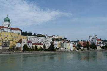 Barocke Architektur und Stadtbild Drei-Flüsse-Stadt Passau