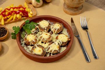 mussroom with cheese