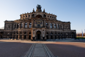 Fototapeta na wymiar Dresden in Quarantäne 