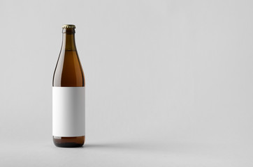 Beer Bottle Mock-Up - Blank Label