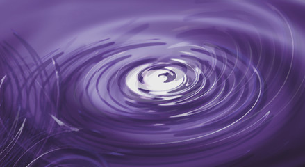 Abstract background, smooth circles and spirals on a purple surface