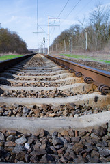 Fototapeta na wymiar railway, a new beginning of life
