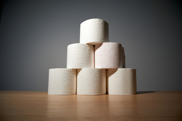 toilet paper concept shortage during the coronavirus pandemic