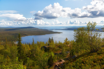 Obraz premium Lapland Zapovednik in autumn. Kola Peninsula. Russia