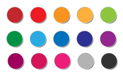 Modern Kreis Button Regenbogen Abstrakt