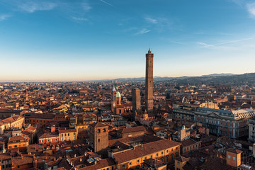 Aerial view of Bologna, Italy - obrazy, fototapety, plakaty