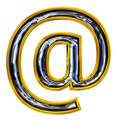 3D rendering, AT symbol.