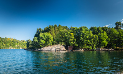 boat on the lake