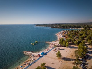 Obraz premium Pula Brijuni Islands Istria Croatia Beach Holiday Travel Tourism Adriatic Sea Harbour Boats Peninsula