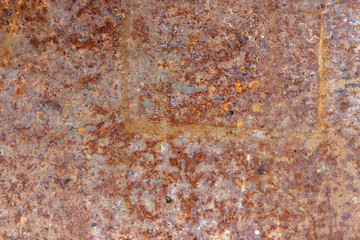 Abstract generated textured rust on old metal surface