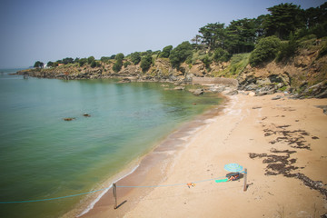 plage vide en Loire atlantique
