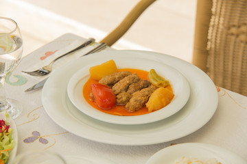 Turkish food from turkish cuisine