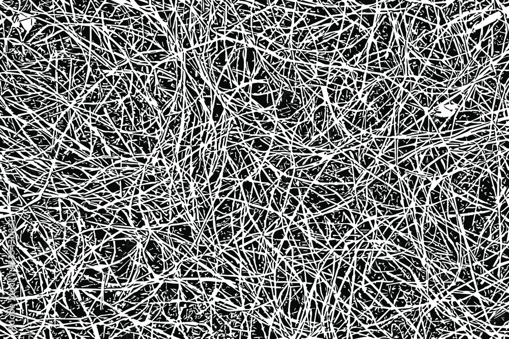 Poster grunge texture of branches scattered randomly on the ground. monochrome abstract background of small