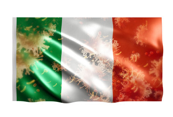 Covid-19 to Country flag Italy