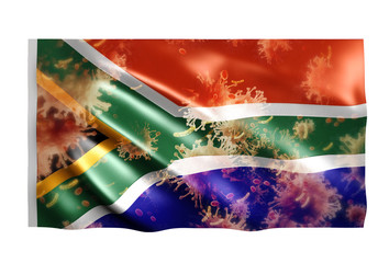Covid-19 to Country flag South Africa