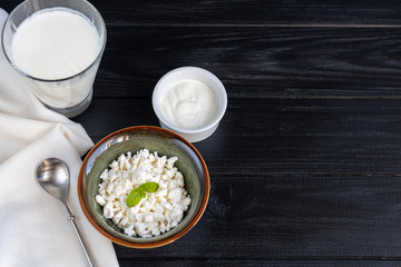 Healthy eating concept. Natural, fresh products, in small portions. Vegan and vegetarian food.