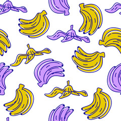  seamless vector pattern. fruit. banana