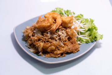 Crispy Rice Noodles with Shrimp