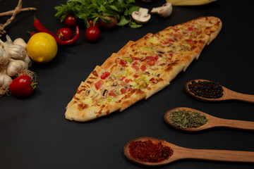 turkish pita stock photo