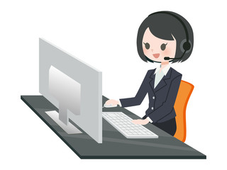 コールスタッフの女性