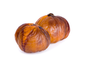 Chestnuts an isolated on white background