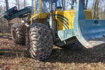 Harvester im Wald