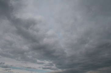 cloudy sky and billowing clouds