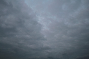 cloudy sky and billowing clouds