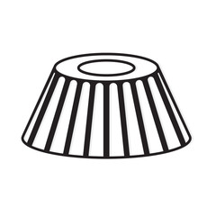 easter cake icon- vector illustration