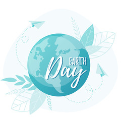 Earth hour or Earth Day concept. Save our planet poster. Happy Earth Day Banner. Environment safety celebration. Flat vector illustration for web banner, infographic, posters.