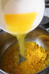 cooking cream orange kurd recipe and cooking process