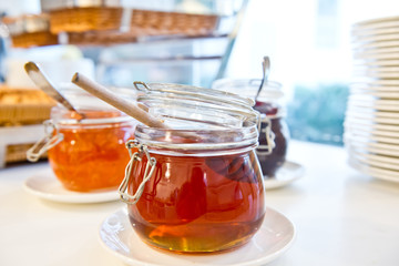 Jelly Red in a jar. 