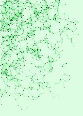 Procedural Art Network Mesh background illustration