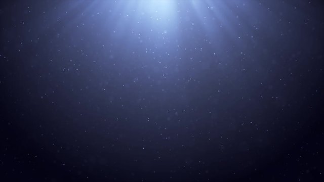 Beautiful 4K Gold Floating Dust Particles with Flare on Black Background in Slow Motion. Looped 3d Animation of Dynamic Wind Particles In The Air With Bokeh.