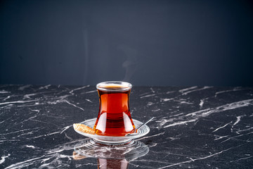 Turkish tea stock photo