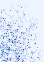 Procedural Art Network Mesh background illustration