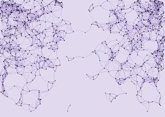 Procedural Art Network Mesh background illustration