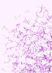 Procedural Art Network Mesh background illustration