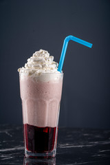 Creamy sour cherry juice stock photo stock photo