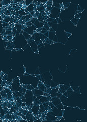 Procedural Art Network Mesh background illustration