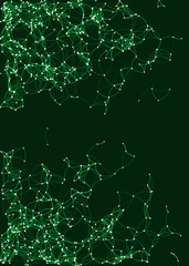 Procedural Art Network Mesh background illustration