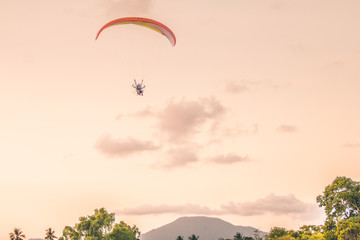 parachute in the sky