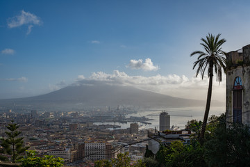 Fototapeta na wymiar A look at the city of Naples Italy