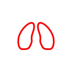 Lungs logo icon design vector template