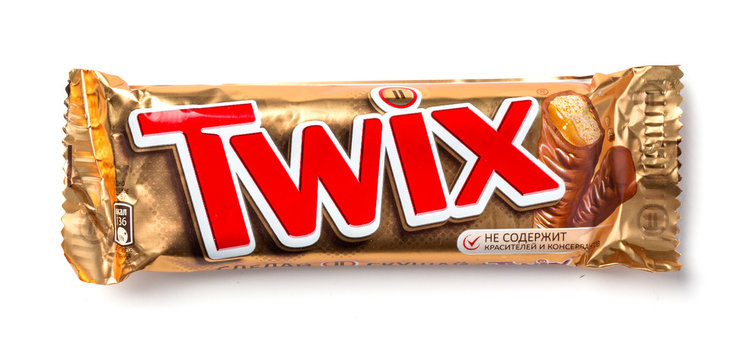 Twix wrapper isolated on white