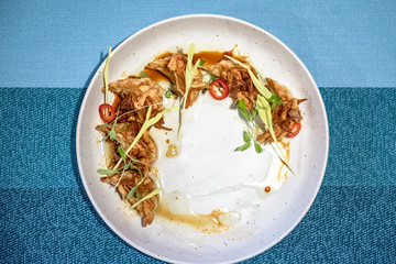 Fried Dumplings On The Plate