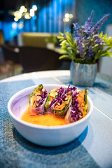 Fine Summer rolls on the Plate